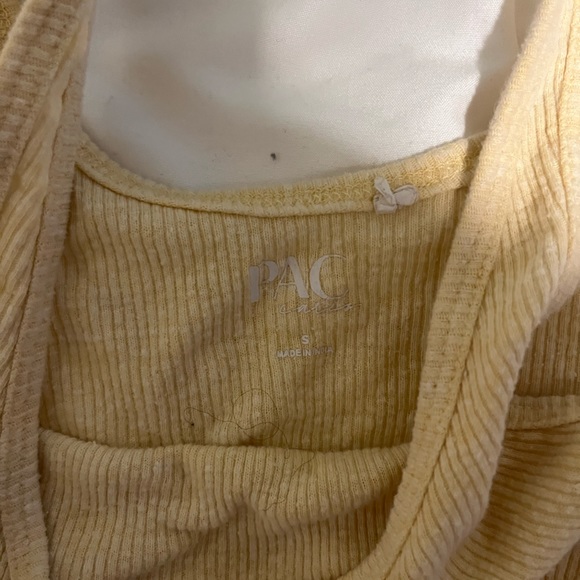 pacsun yellow cropped tank - Picture 3 of 3